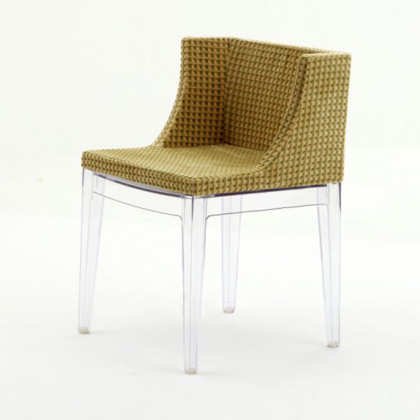 Modern Art Deco Square Fabric PC Dining Chair Backrest Armless For Dining Room - Image 18