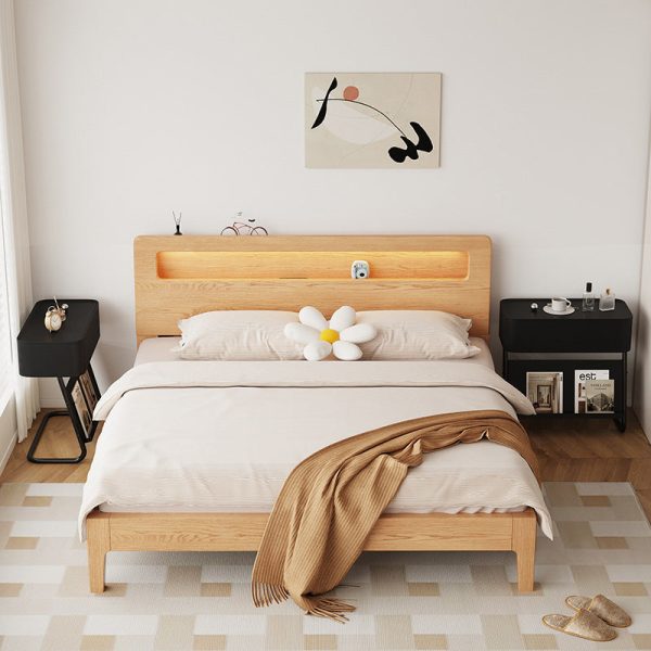 Modern Minimalist Rectangular Stainless Steel Carbon Steel Nightstand 1-Cabinet Swivel For Bedside - Image 22