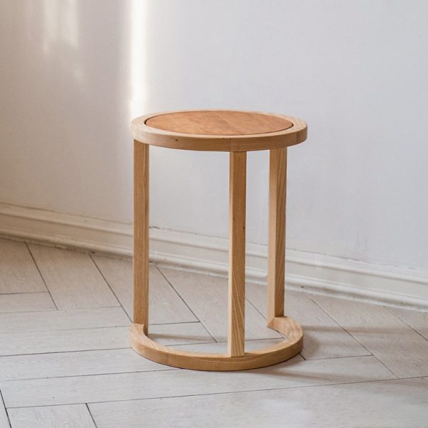 Modern Simplicity Round Triangle Square Wood End Table For Living Room - Image 16