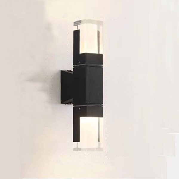Outdoor Modern Waterproof Rectangular Column LED Wall Sconce Lamp - Image 6