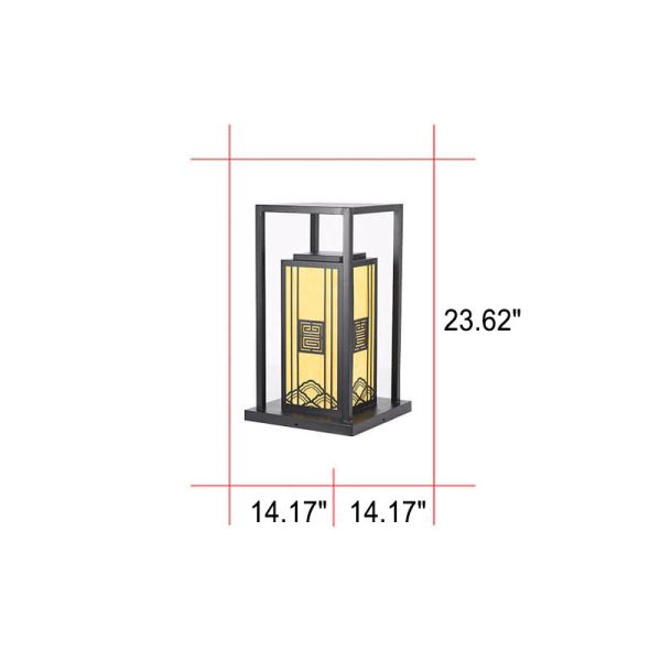 Modern Chinese Imitation Marble Square Column 1-Light  Waterproof Lawn Landscape Light - Image 7