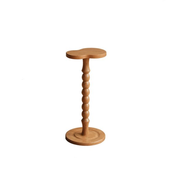 Traditional Vintage Solid Wood Gourd Shape Base End Table For Living Room - Image 9