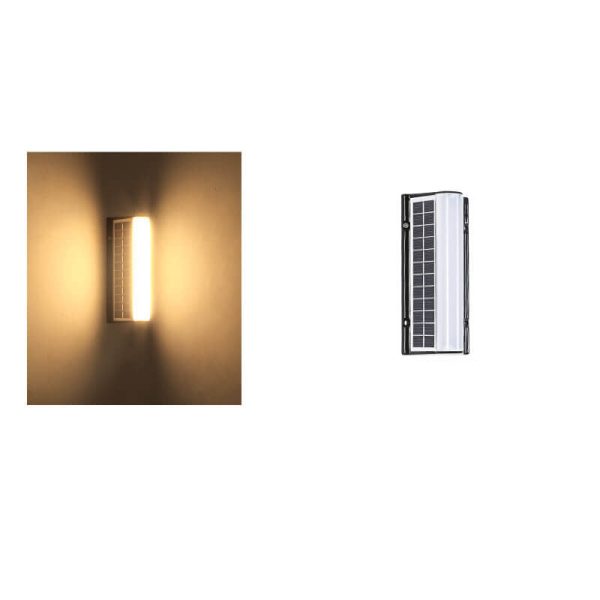 Modern Long Acrylic Solar LED Waterproof Outdoor Garden Wall Light - Image 19