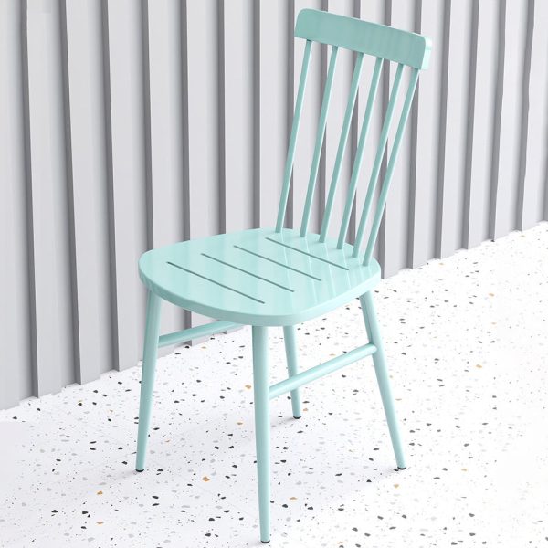 Contemporary Scandinavian Square Steel Chair Backrest Armrest For Living Room - Image 6