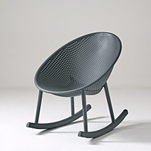 Contemporary Creative Oval PP Plastic Chair Backrest Armrest For Living Room - Image 8