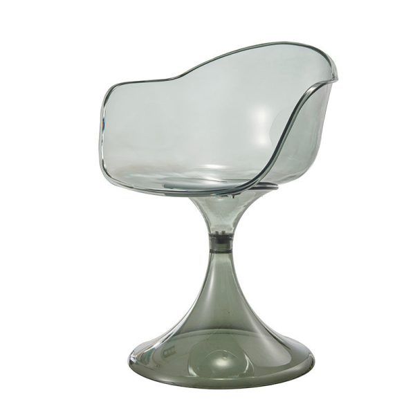 Contemporary Nordic Acrylic Plastics Arc Design Dining Chair Backrest For Dining Room - Image 10