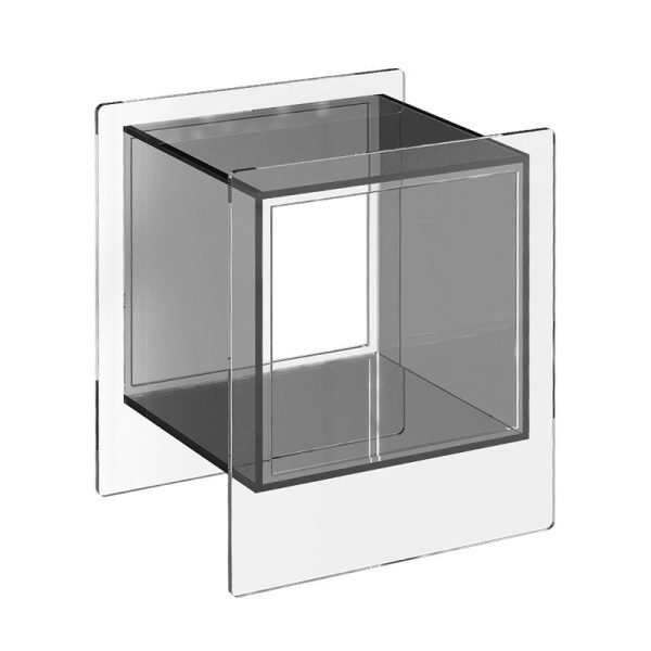 Modern Minimalist Square Acrylic Nightstand For Bedroom - Image 14