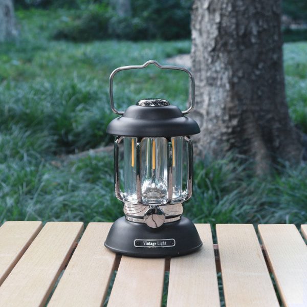 Modern Minimalist Waterproof Cylindrical Iron ABS LED USB Camping Outdoor Light For Outdoor Patio - Image 14