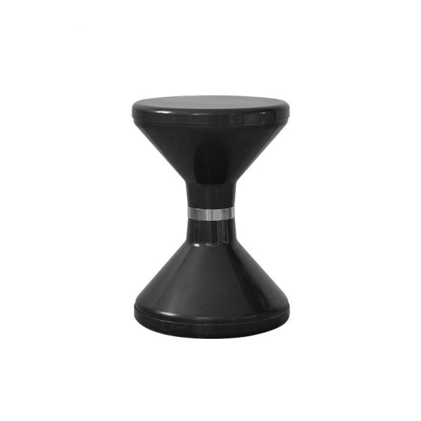 Contemporary Scandinavian ABS Round Hourglass End Table Portable For Living Room - Image 11