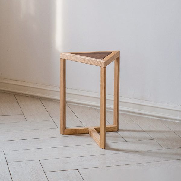Modern Simplicity Round Triangle Square Wood End Table For Living Room - Image 17