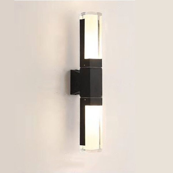 Outdoor Modern Waterproof Rectangular Column LED Wall Sconce Lamp - Image 7