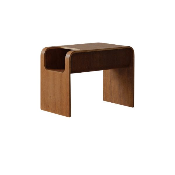 Modern Minimalist Rectangular Solid Wood End Table Storage For Living Room - Image 22