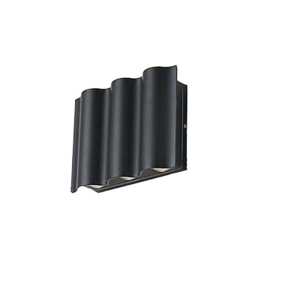 Modern Wave Aluminum Waterproof LED Outdoor Wall Sconce Lamp - Image 9
