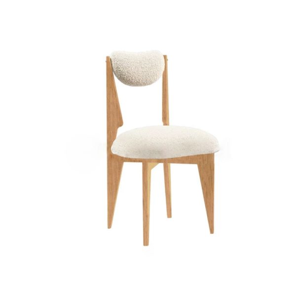 Modern Minimalist Square Wood Velvet Dining Chair Backrest Armless For Dining Room - Image 21