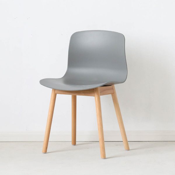 Contemporary Nordic Curved Square PP Wood Dining Chair Backrest For Dining Room - Image 14