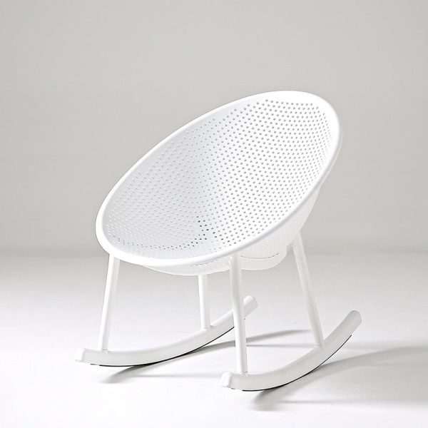Contemporary Creative Oval PP Plastic Chair Backrest Armrest For Living Room - Image 10