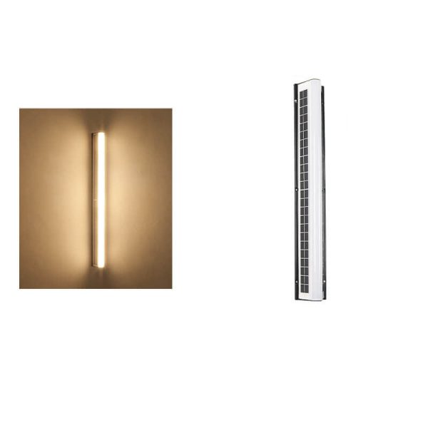 Modern Long Acrylic Solar LED Waterproof Outdoor Garden Wall Light - Image 21