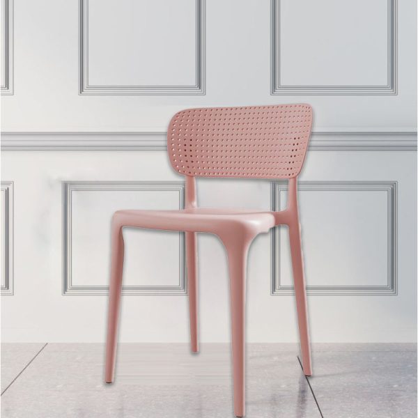 Contemporary Creative Rectangular Plastic Chair Backrest Armless For Living Room - Image 16