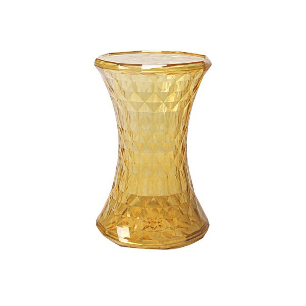 Contemporary Nordic Column Acrylic Chair Backless Armless For Living Room - Image 20