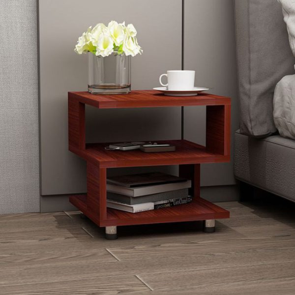 Contemporary Creative Square Cube Plate Side Table 3-Tier For Bedside - Image 11