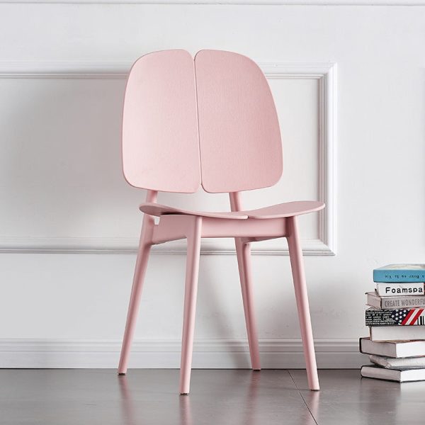 Modern Minimalist Square Frame PP Plastic Dining Chair Backrest For Dining Room - Image 17
