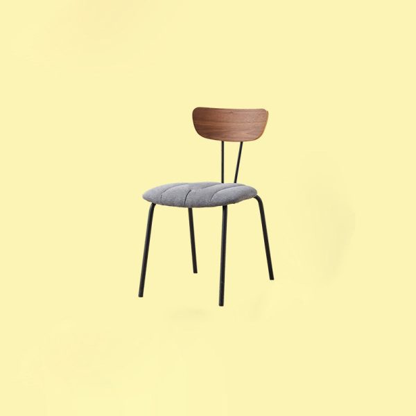 Contemporary Luxury Square PU Leather Carbon Steel Dining Chair Backrest For Dining Room - Image 18