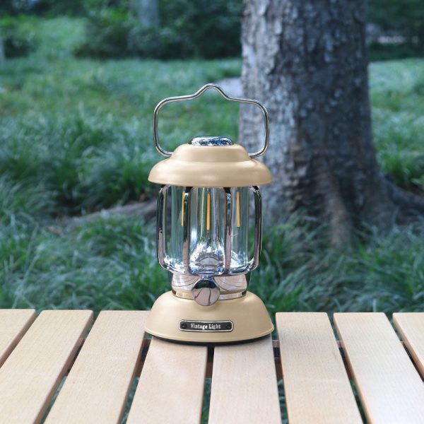 Modern Minimalist Waterproof Cylindrical Iron ABS LED USB Camping Outdoor Light For Outdoor Patio - Image 16