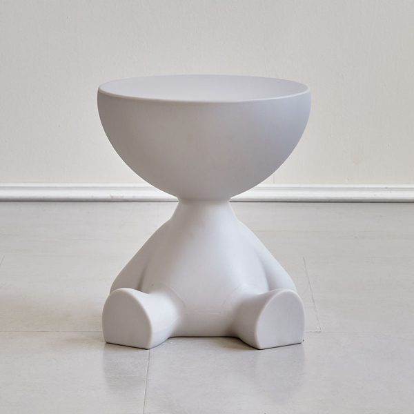 Modern Minimalist Small Flat Round PP End Table 1-Tier For Living Room - Image 14