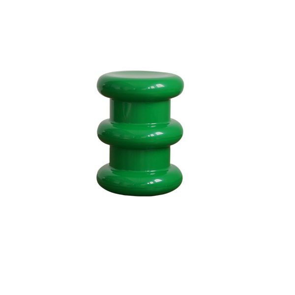 Modern Minimalist Cylindrical Plastic End Table For Living Room - Image 10