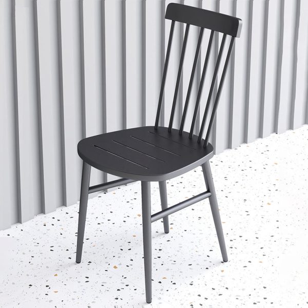 Contemporary Scandinavian Square Steel Chair Backrest Armrest For Living Room - Image 8
