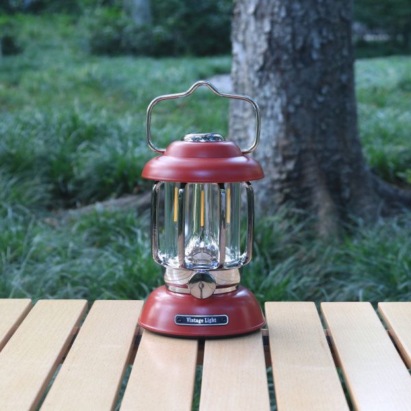 Modern Minimalist Waterproof Cylindrical Iron ABS LED USB Camping Outdoor Light For Outdoor Patio - Image 17