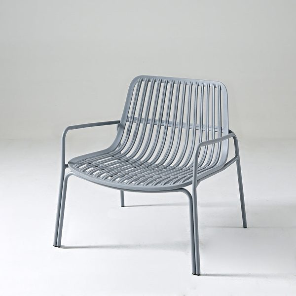 Contemporary Nordic Rectangular Steel Chair Backrest Armrest For Living Room - Image 8