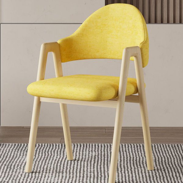Contemporary Luxury Square Leather Upholstered Dining Chair Backrest Armrest For Dining Room - Image 10