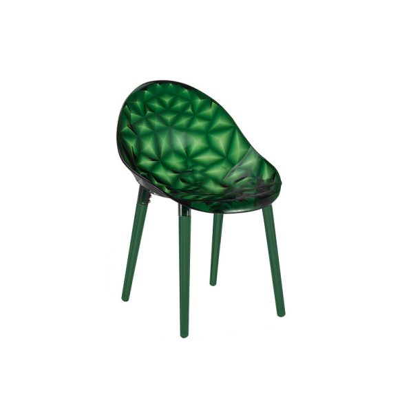 Contemporary Nordic Round Diamond Shape PC Dining Chair Backrest For Dining Room - Image 12