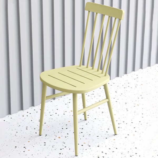 Contemporary Scandinavian Square Steel Chair Backrest Armrest For Living Room - Image 9