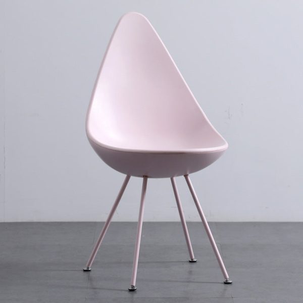 Contemporary Creative Water Drop Shape Plastic Dining Chair Backrest For Dining Room - Image 9