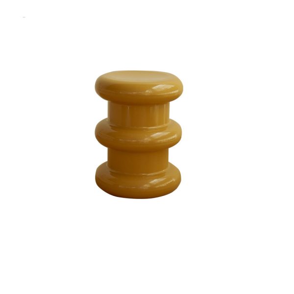 Modern Minimalist Cylindrical Plastic End Table For Living Room - Image 11