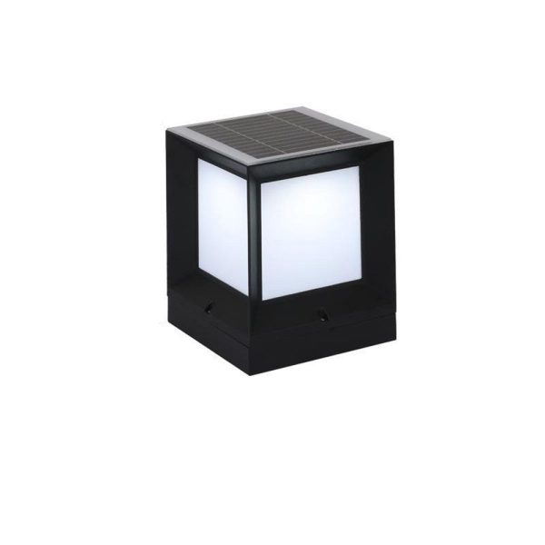 Modern Simple Solar Quadrupole Waterproof Outdoor Garden Column Post Head Light - Image 4