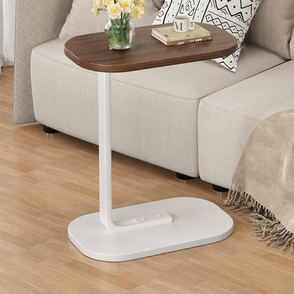 Modern Minimalist Rectangular PVC Artificial Panel End Table For Living Room - Image 16