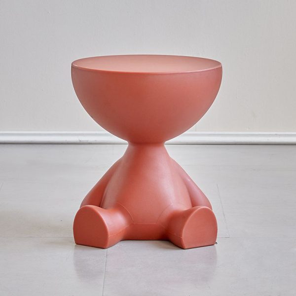 Modern Minimalist Small Flat Round PP End Table 1-Tier For Living Room - Image 18