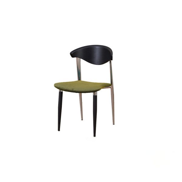 Contemporary Retro Beech Wood Iron Velvet Sponge Square Curved Dining Chair Backrest For Dining Room - Image 25