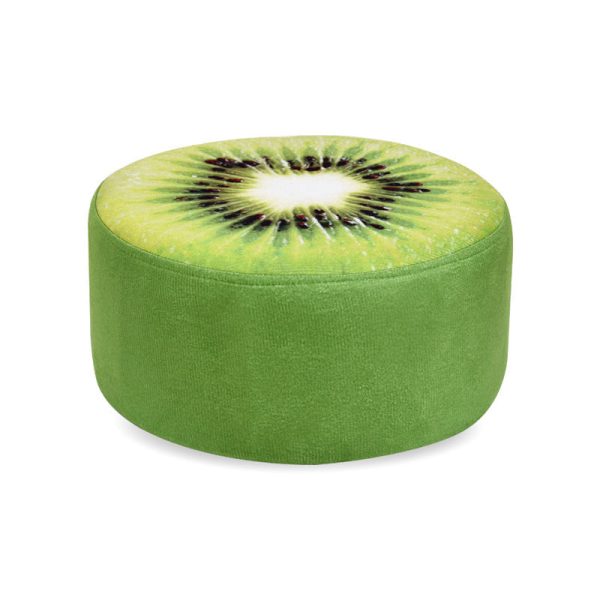 Contemporary Creative Fruit Pattern Round Fabric Pouf Footstool For Living Room - Image 15