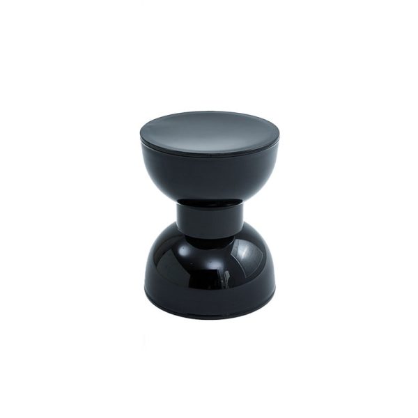Contemporary Scandinavian Round Hourglass Shape Plastic Footstool Backless Armless For Entryways - Image 20