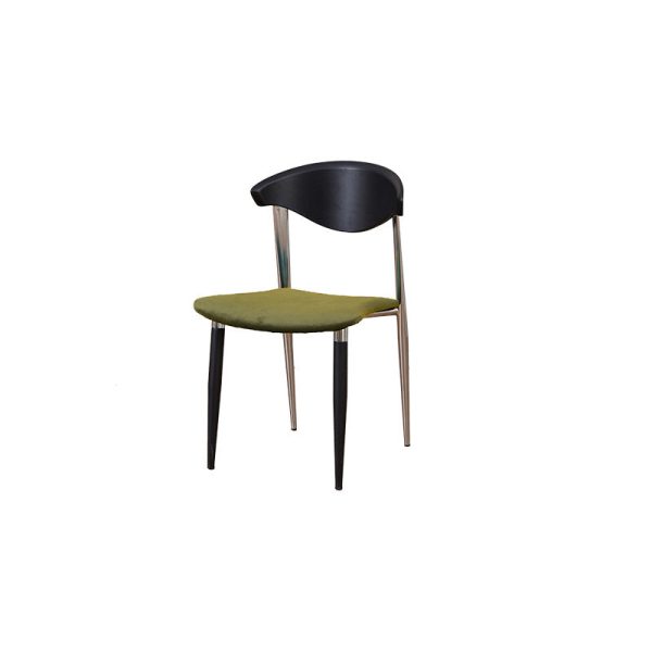 Traditional Vintage Square Velvet Iron Tapered Legs Dining Chair Backrest Armless For Dining Room - Image 23