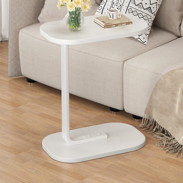 Modern Minimalist Rectangular PVC Artificial Panel End Table For Living Room - Image 18