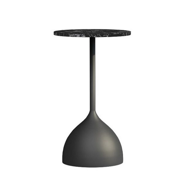 Modern Minimalist Round Iron Marble End Table For Living Room - Image 13