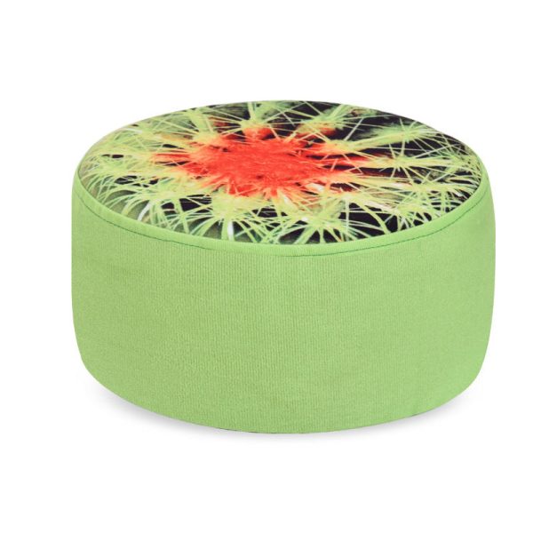 Contemporary Creative Fruit Pattern Round Fabric Pouf Footstool For Living Room - Image 17