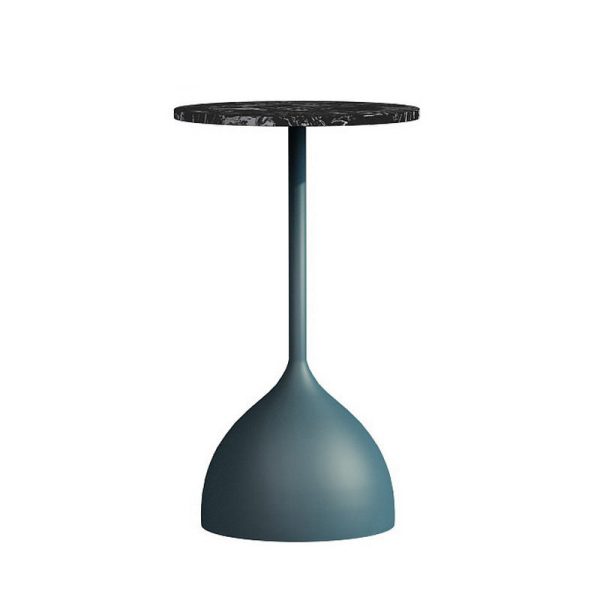 Modern Minimalist Round Iron Marble End Table For Living Room - Image 14