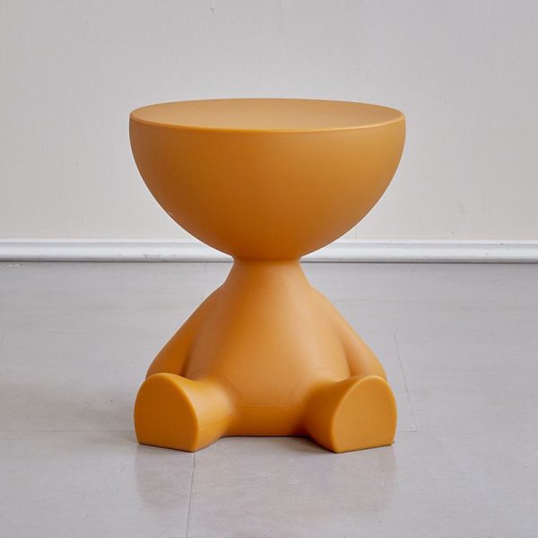 Modern Minimalist Small Flat Round PP End Table 1-Tier For Living Room - Image 19