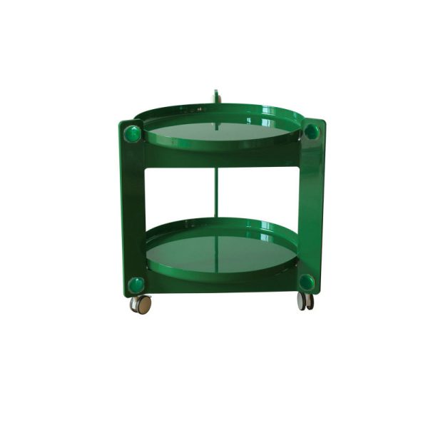 Contemporary Scandinavian Tray Top ABS Triangle Frame Movable End Table 2-Tier For Living Room - Image 20